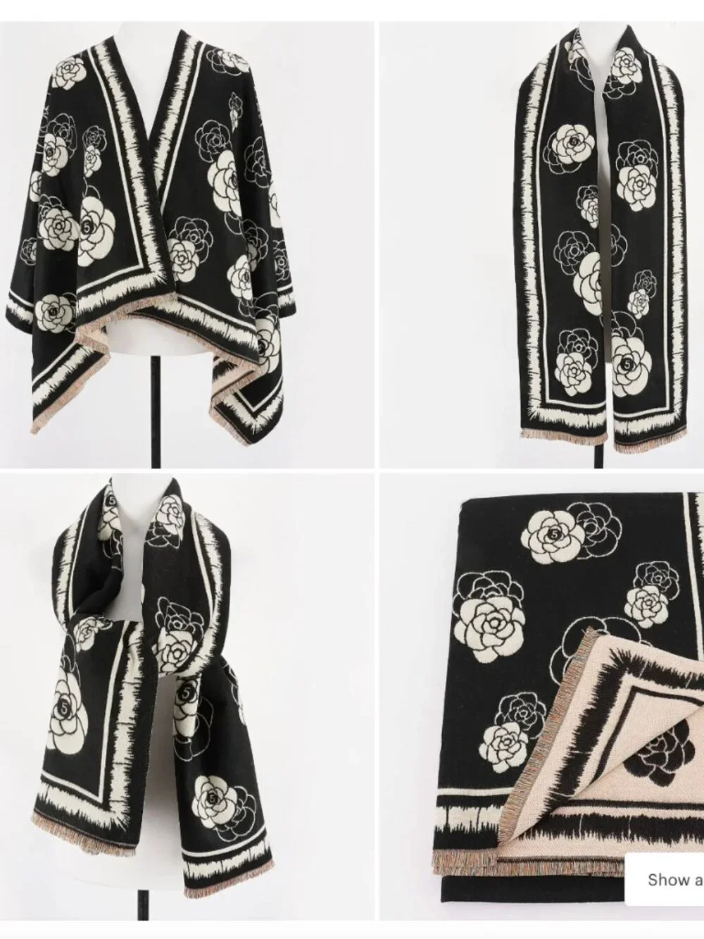 Multi Print Scarf Camilla Flowers